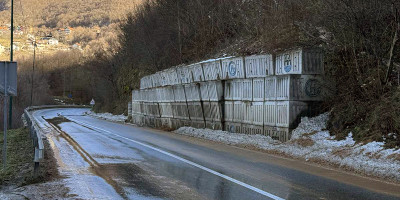 Obustava prometa na magistralnoj cesti M5_016: Azize Šaćirbegović – Korija – Ljubogošta